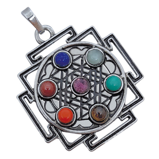 Le pendentif Mandala 7 Chakras